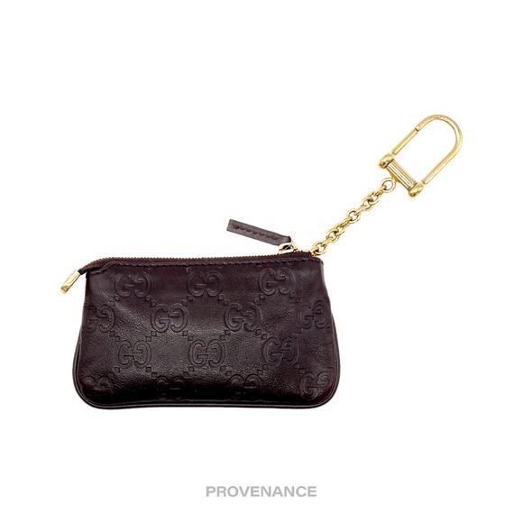 🔴 Gucci Key Pouch Cles - Chocolate Guccissima Leather - Picture 3 of 7